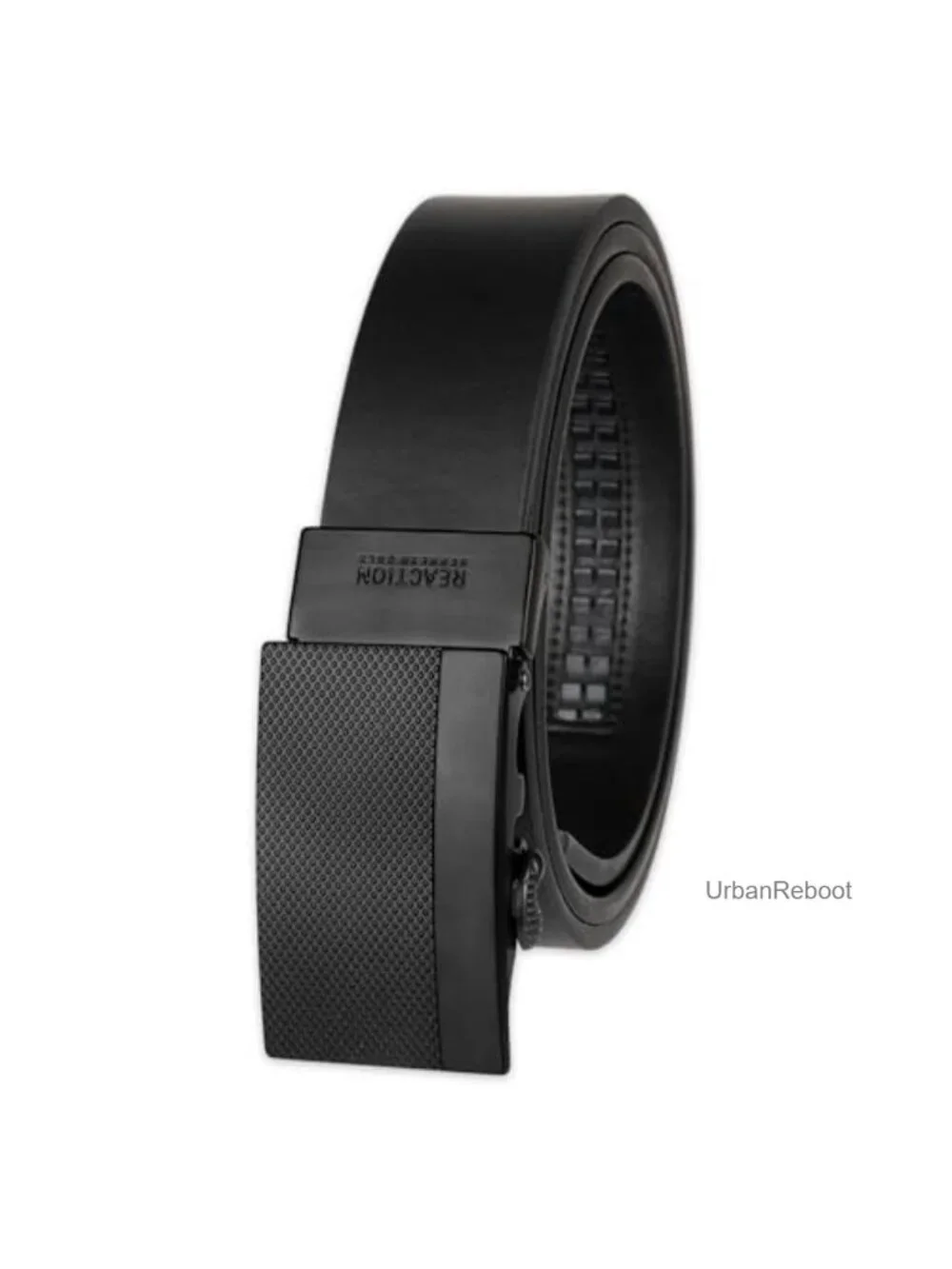 Men's Perfect Fit Adjustable Click Belt Leather Ratchet No-Hole